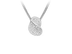 Silver Cat Třpytivý náhrdelník se zirkony Beauty SC647 (řetízek, přívěsek)