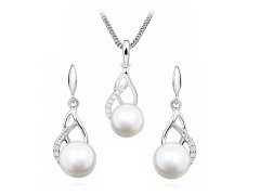 Silver Cat Zvýhodněná sada šperků s perlami SC404, SC405 (řetízek, přívěsek, náušnice)