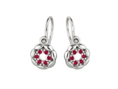 Soliter Dětské náušnice z&nbsp;bílého zlata se zirkony 239 001 01236 0700770