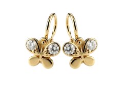 Soliter Dětské náušnice ze žlutého zlata Motýlek 239 001 01348 00
