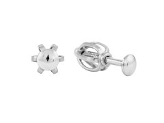 Soliter Minimalistické pecky z&nbsp;bílého zlata 231 001 00283 07
