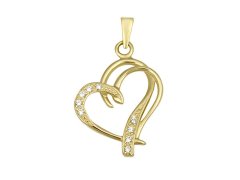 Soliter Módní zlatý přívěsek Srdce 249 001 00431