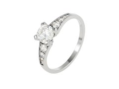 Soliter Nadčasový zásnubní prsten z&nbsp;bílého zlata 229 001 00829 07 53 mm
