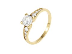 Soliter Nadčasový zásnubní prsten ze žlutého zlata 229 001 00829 00 60 mm