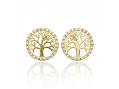 Soliter Náušnice ze žlutého zlata Strom života 239 001 01151 00