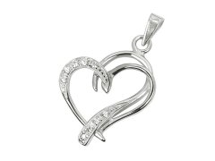 Soliter Přívěsek z&nbsp;bílého zlata Srdce 249 001 00431 07