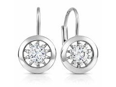 Soliter Půvabné stříbrné náušnice s&nbsp;krystaly 436 001 00531 04