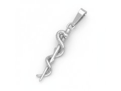 Soliter Stříbrný přívěsek Aeskulapova hůl 441 001 02173 04
