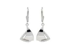 Soliter Stylové visací náušnice s&nbsp;kubickými zirkony 436 001 00631 04