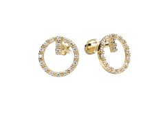 Soliter Třpytivé náušnice ze žlutého zlata 239 001 01307 00