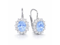 Soliter Třpytivé stříbrné náušnice se zirkony 436 001 00483 0400500