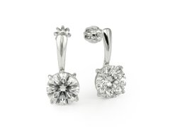 Soliter Visací stříbrné náušnice s&nbsp;čirým zirkonem 438 001 01787 14