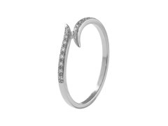 Soliter Zásnubní prsten z&nbsp;bílého zlata se zirkony 229 001 00875 07 55 mm