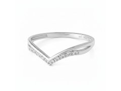 Soliter Zásnubní prsten z&nbsp;bílého zlata se zirkony 229 001 00886 07 52 mm