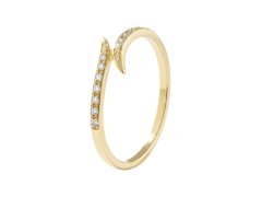 Soliter Zásnubní prsten ze žlutého zlata se zirkony 229 001 00875 00 52 mm