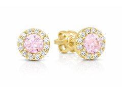 Soliter Zlaté peckové náušnice s&nbsp;krystaly 745 239 001 00806 0000400