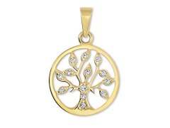 Soliter Zlatý přívěsek Strom života s&nbsp;krystaly 249 001 00442