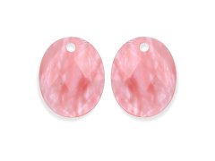 Sparkling Jewels Oválné přívěsky na náušnice z křemene EAGEM25-RO