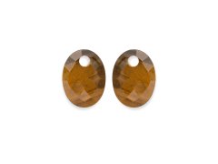 Sparkling Jewels Oválné přívěsky na náušnice z tygřího oka EAGEM09-MO