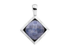 Sparkling Jewels Stříbrný přívěsek s modrým aventurínem SP32-G37