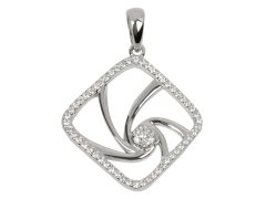 Silver Cat Designový stříbrný přívěsek s kubickými zirkony Beauty SC083