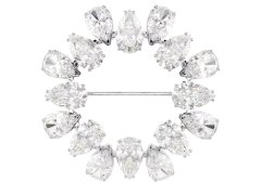 Swarovski Blyštivá brož s&nbsp;čirými zirkony Matrix 5714646