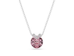 Swarovski Elegantní náhrdelník s růžovým krystalem Bella 5724289