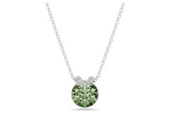 Swarovski Elegantní náhrdelník se zeleným krystalem Bella 5724285