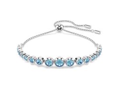 Swarovski Elegantní náramek s modrými krystaly Tennis Imber 5719282