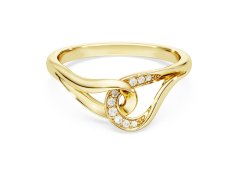 Swarovski Elegantní pozlacený prsten se zirkony Classica 5746011 50 mm