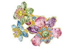 Swarovski Jedinečný květinový prsten s&nbsp;krystaly Idyllia 5709027 55 mm