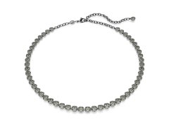 Swarovski Luxusní náhrdelník s černými křišťály Imber Tennis 5682593