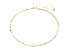 Swarovski Luxusní pozlacený náhrdelník Matrix Tennis 5747717