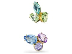 Swarovski Pozlacené záušnice s&nbsp;barevnými Swarovski krystaly Gema 5741585