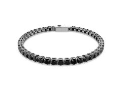 Swarovski Tenisový náramek s černými krystaly Matrix 5696032 17,5 cm