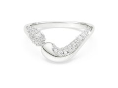 Swarovski Otevřený stříbrný prsten se zirkony Classica 5742580 50 mm
