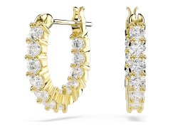 Swarovski Pozlacené kruhy se zirkony Matrix Vittore 5733398