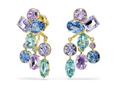Swarovski Pozlacené náušnice 2v1 s krystaly Swarovski Gema 5737450