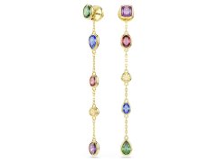 Swarovski Pozlacené náušnice s Swarovski Zirconia 2v1 Imber 5753289