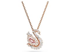 Swarovski Pozlacený náhrdelník Labuť se Swarovski zirkony Swan 5732414