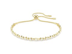 Swarovski Pozlacený náramek s čirými krystaly Tennis Matrix 5730709