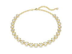 Swarovski Blyštivý tenisový náhrdelník s&nbsp;čirými krystaly Imber 5682585