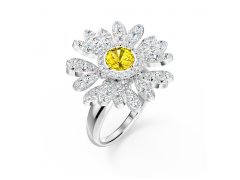 Swarovski Půvabný prsten s krystaly Eternal Flower 5534936 52 mm