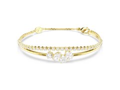 Swarovski Luxusní dvojitý pozlacený náramek Mesmera 5747953