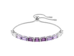 Swarovski Tenisový náramek s fialovými zirkony Tennis Matrix 5707199