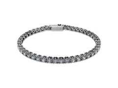 Swarovski Tenisový náramek s šedými krystaly Matrix Tennis 5693928 16,5 cm