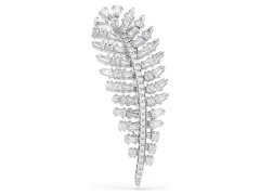 Swarovski Třpytivá brož Pírko se Swarovski zirkony Vienna 5760564