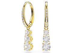 Swarovski Třpytivé pozlacené náušnice Stilla Attract 5723300