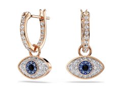 Swarovski Visací pozlacené náušnice 2v1 Evil Eye Symbolica 5736982