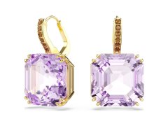 Swarovski Visací náušnice s fialovými krystaly Millenia 5759990
